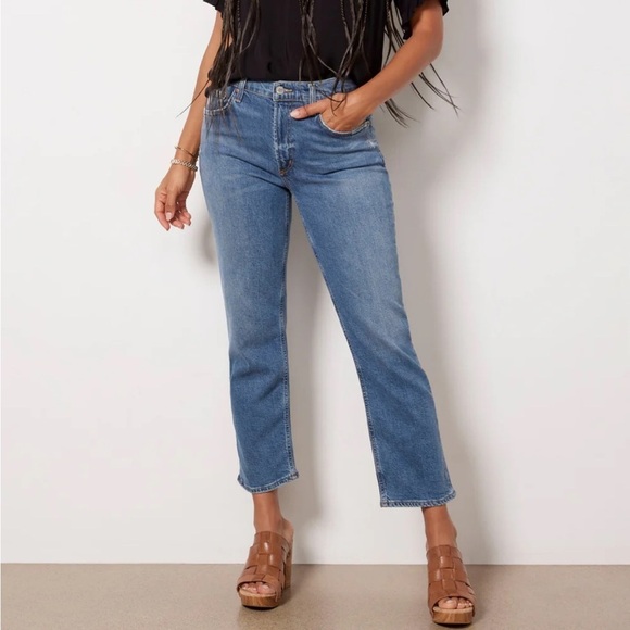 Agolde Kye Straight Crop Jeans in Notion Size 28 - Picture 1 of 6